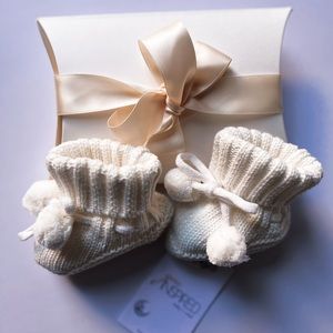 Baby shower gift, pure cotton baby socks, newborn socks, crib booties, size 0-6m